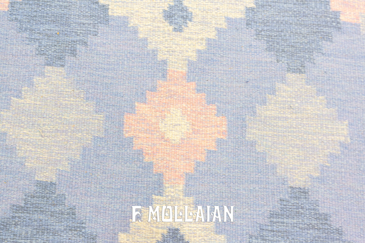 Rollakan Swedish Flat-weave Rug Pastel Color n°:681928